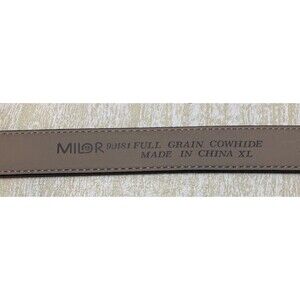 Milor 100% Genuine Full Grain Cowhide Leather Black Belt Size XL